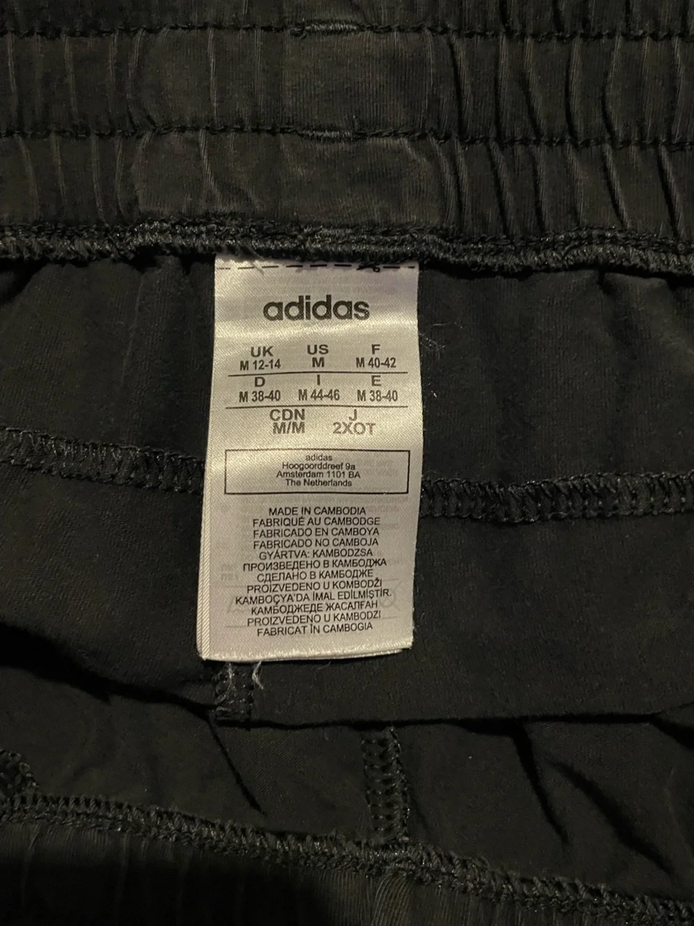adidas Kids Black Joggers with White Three Stripes